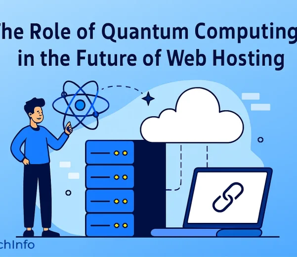 Futuristic web hosting technology and servers in 2026